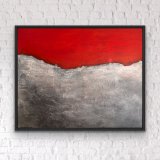 "Metamorphose", Mixed Media Art auf Leinwand 100 x 80 cm, gerahmt,     Preis: 1.400,- (derzeit ausgestellt im Blauen Esel am Stadthafen in Rostock) - Werke