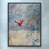 "Die Himmelsschaukel", 80 x 60 cm, gerahmt, Mixed Media Art auf Leinwand, Preis: 990,- - Werke