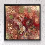 "13" 2023, 50 x 50 cm, gerahmt, Mixed-Media-Art auf Leinwand, Preis: 500,- - Werke