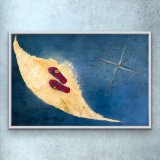 "Insel-Feeling", 150 x 100 cm, gerahmt, Mixed-Media-Art auf Leinwand, Preis: 2.000,-   - Werke