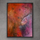 "Eine Handvoll Sommer", 80 x 60 cm, gerahmt, Mixed-Media-Art auf Leinwand, Preis:  990,- - Werke