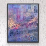 "Relaxed", 2025 , 100 x 80 cm, gerahmt,  Mixed-Media-Art auf Leinwand,    Preis: 1.400,-  - Werke